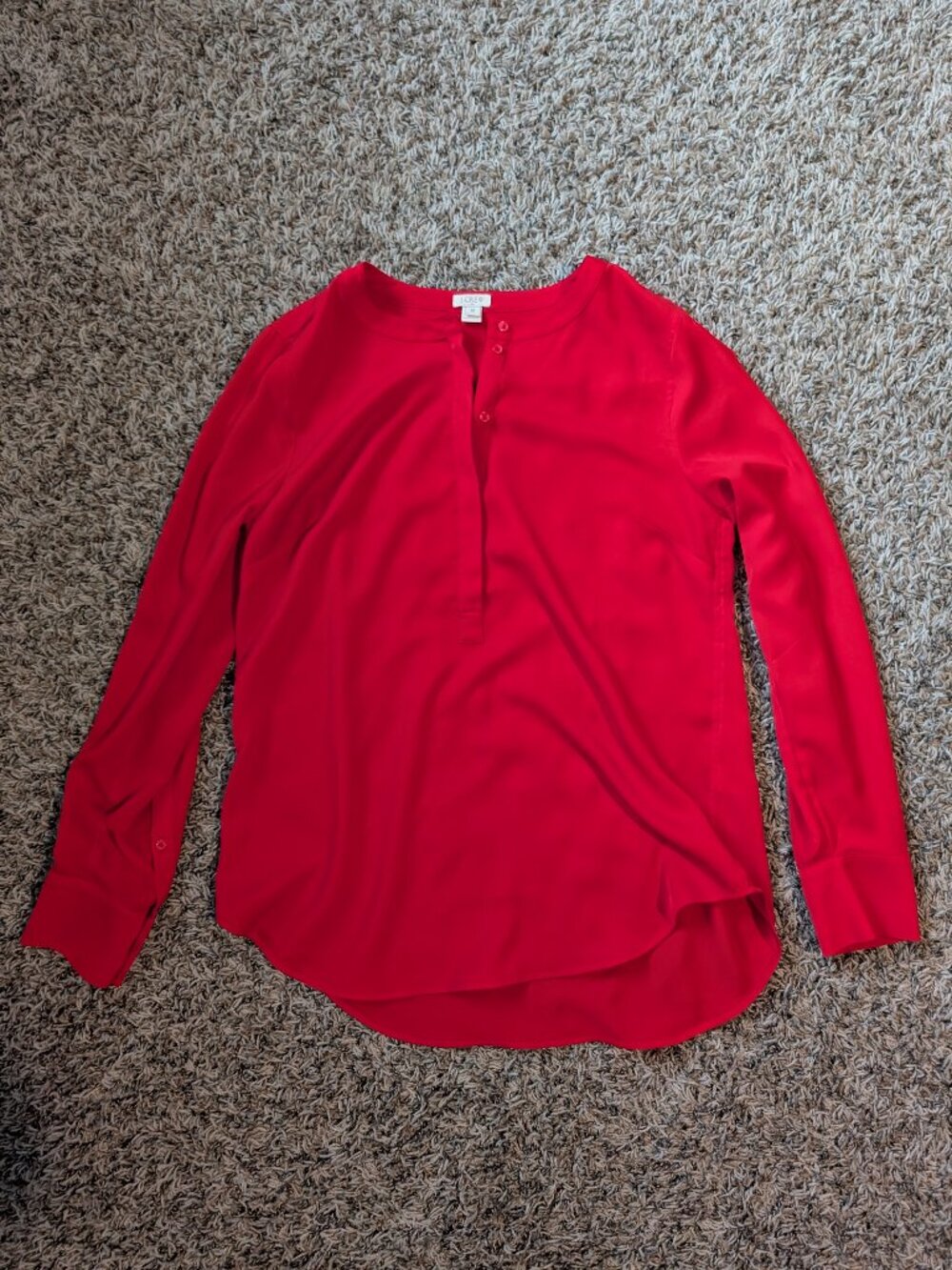 J.Crew Women's Red Blouse - Medium